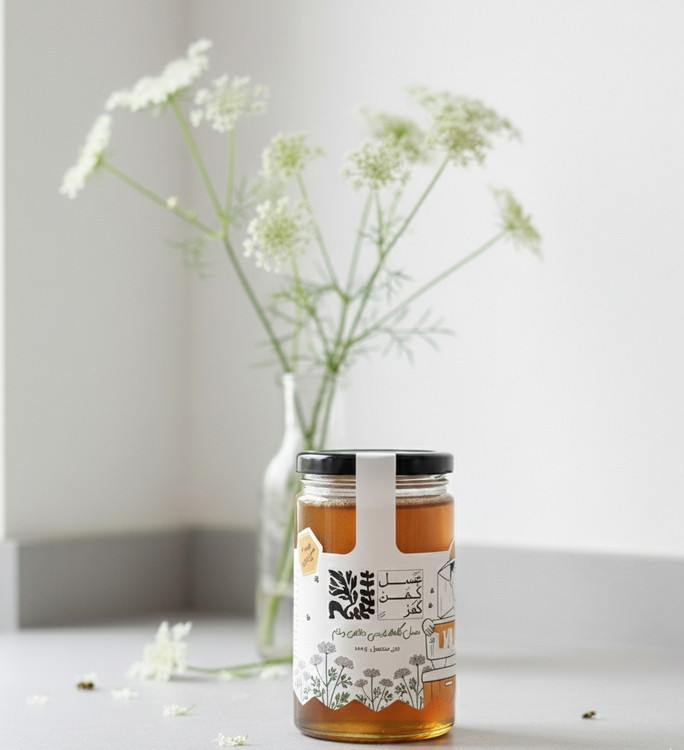 عسل بکر و خام گشنیز ایرانی